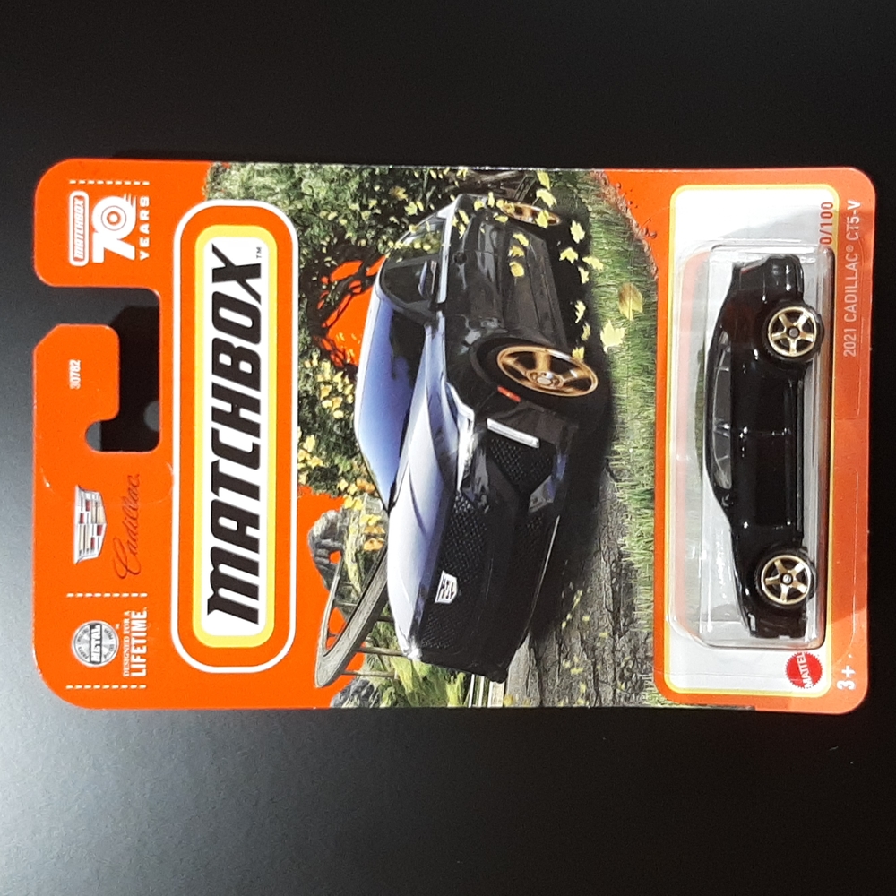 2021 Cadillac CT5-V Black Matchbox 2023 MBX Highway Collection 70th Anniversary